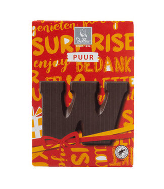 DeHeer Dark Chocolate Letter 65g W