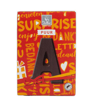 DeHeer Dark Chocolate Letter 65g A