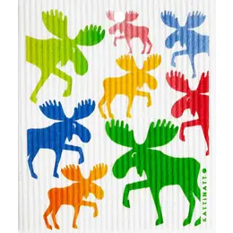 Colourful Moose Swedish Dishcloths