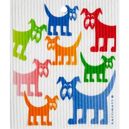 Colourful Dogs Swedish Dishcloths