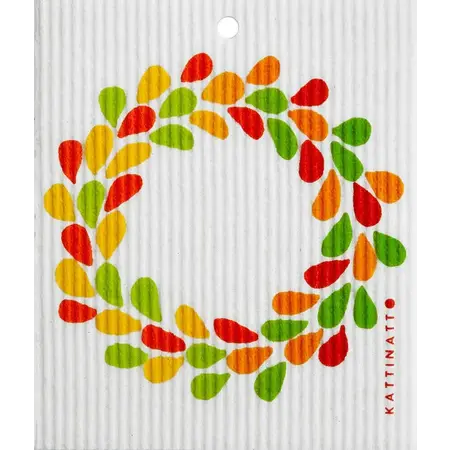 Autumn Wreath Swedish Dishcloths