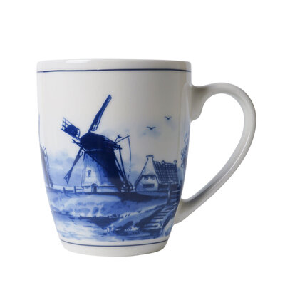 Heinen Delft Blue Windmill  Mug - Large
