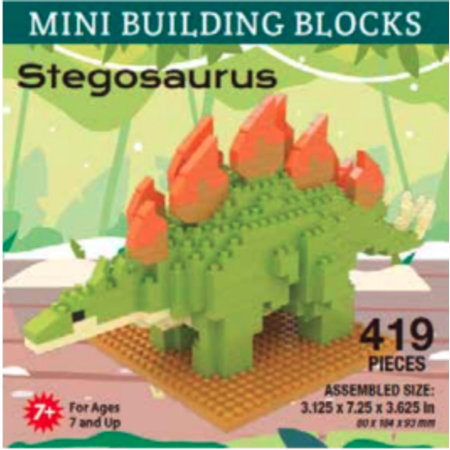 Stegosaurus- Mini Building Blocks