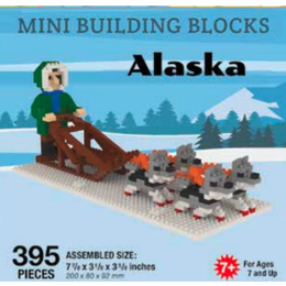Alaska Musher & Sled Dogs - Mini Building Blocks
