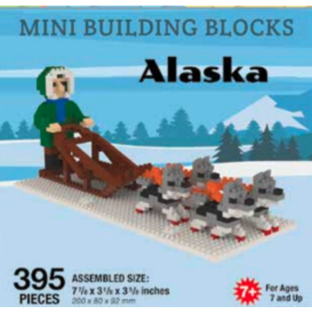 Alaska Musher & Sled Dogs - Mini Building Blocks
