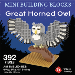 Great Horned Owl - Mini Building Blocks