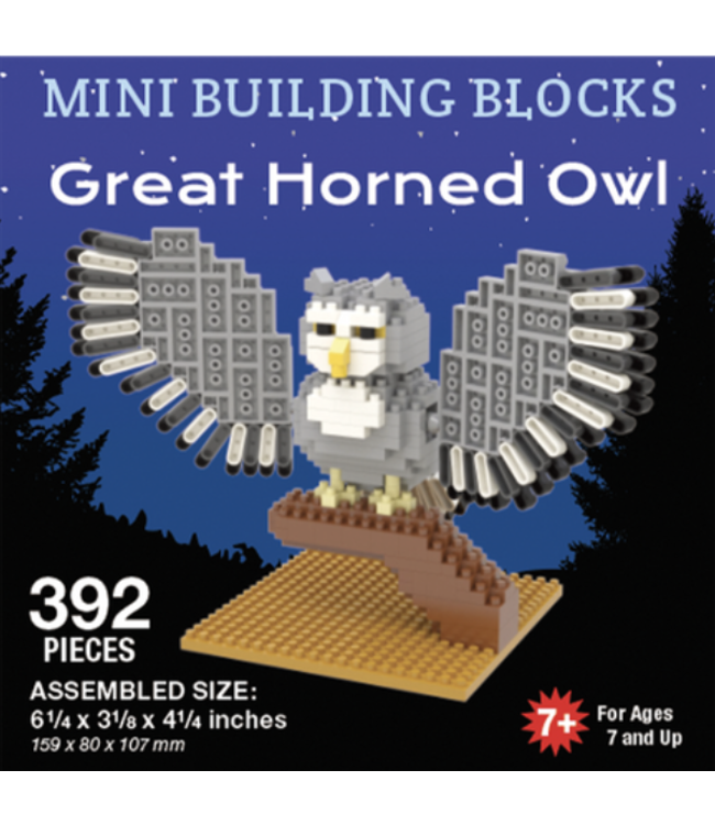 Great Horned Owl - Mini Building Blocks