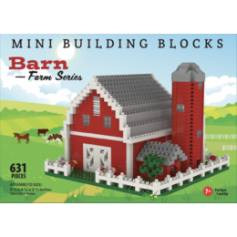 Barn with Fence - Mini Building Blocks
