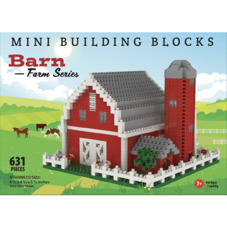 Barn with Fence - Mini Building Blocks