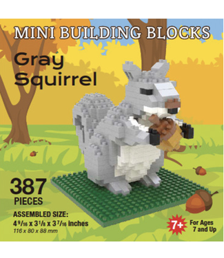 Gray Squirrel  - Mini Building Blocks
