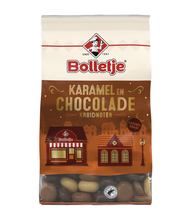 Bolletje Caramel Chocolate Kruidnoten 250g