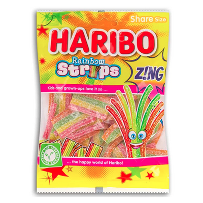 Haribo Rainbow Strips Zing