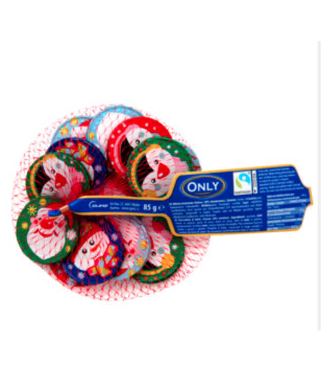 Only Chocolate Christmas Coins in net 85g
