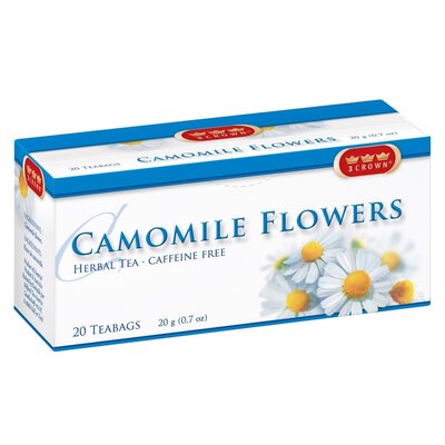 3 Crown Camomile Flowers Tea 20 bags