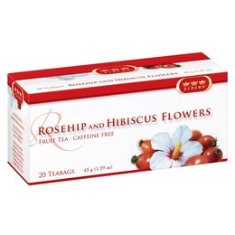 3 Crown Rosehip and Hibiscus Flowers 20 Bags