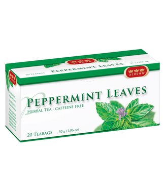 3 Crown Peppermint Leaves Herbal Tea 20 Bags