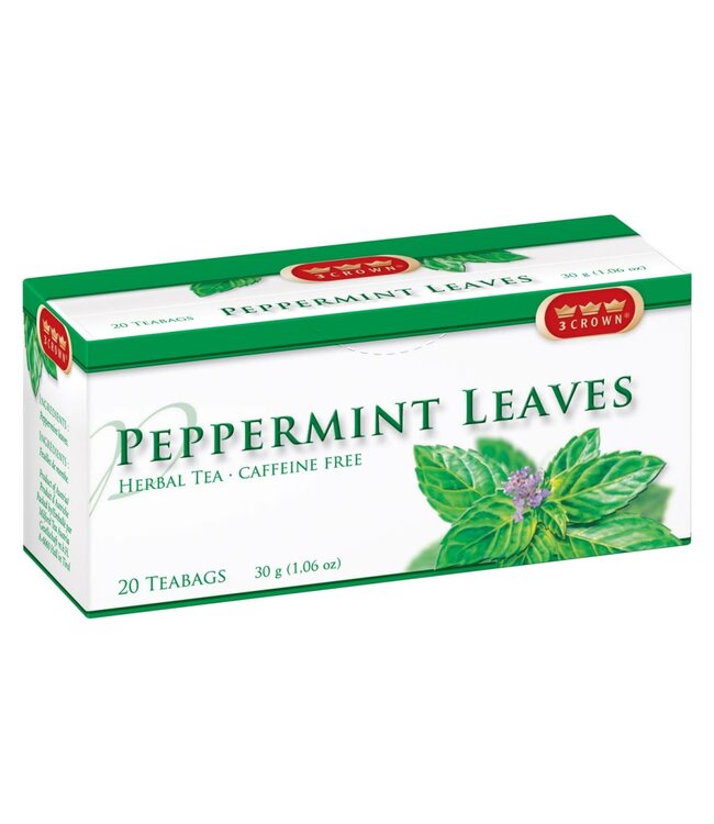 3 Crown Peppermint Leaves Herbal Tea 20 Bags