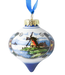 Droplet - Coloured Windmill Scene Christmas Ornament
