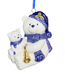 Bear - Delfts Blue & Gold Christmas Ornament