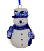 Snowman - Delft Blue Christmas Ornament