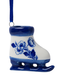 Ice Skate - Delfts Blue Flowers Christmas Ornament