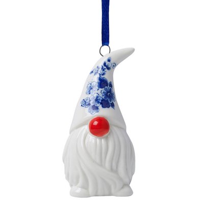 Gnome - Delft Blue Christmas Ornament