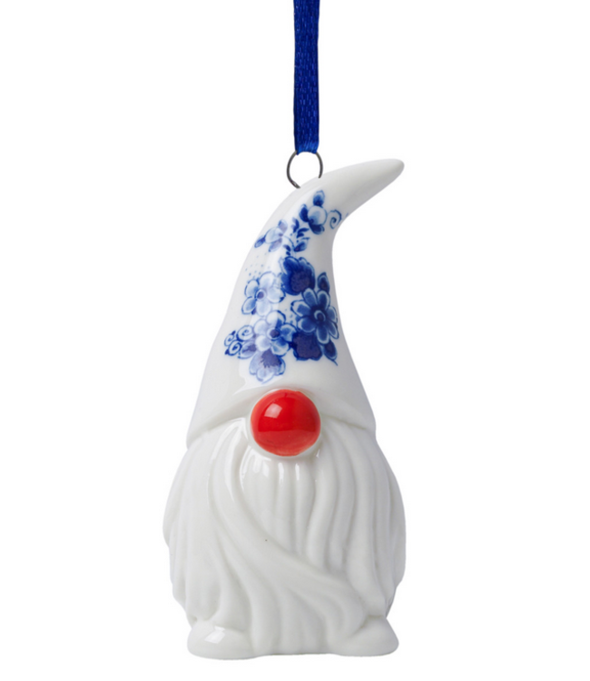 Gnome - Delft Blue Christmas Ornament