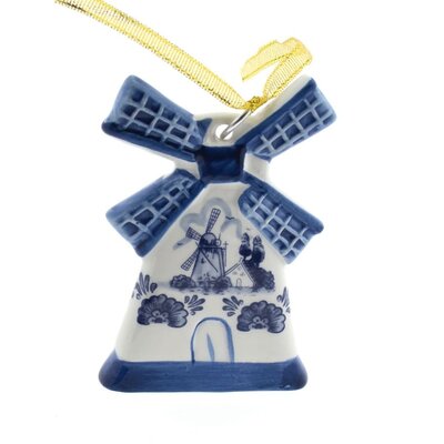 Windmill - Delft Blue Christmas Ornament