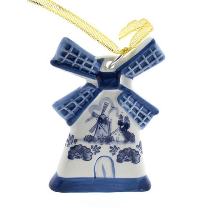 Windmill - Delft Blue Christmas Ornament