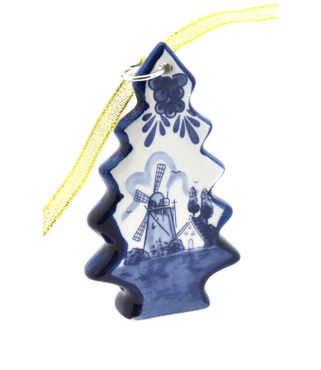Tree - Delft Blue Christmas Ornament