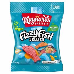 Maynards Bassetts Fizzy Fish Sour Jellies