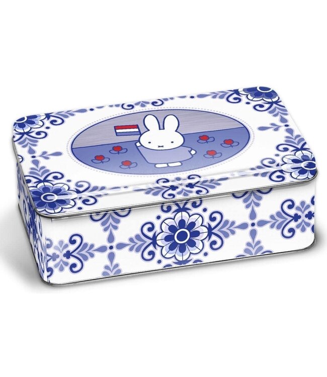Miffy - Delft Blue Nijntje Tin (14cmx9cm)
