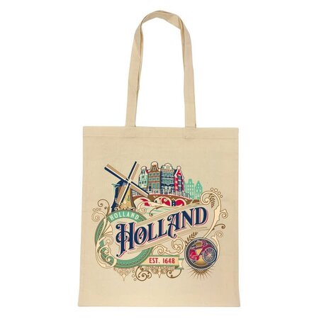 Holland Vintage Natural Shopping Bag (Cotton)