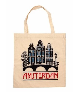 Amsterdam Canal Houses Shopping Bag (Cotton)
