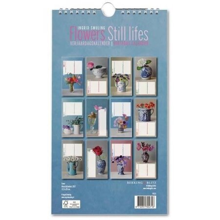 Flowers Still Lifes Perpetual Birthday Calendar