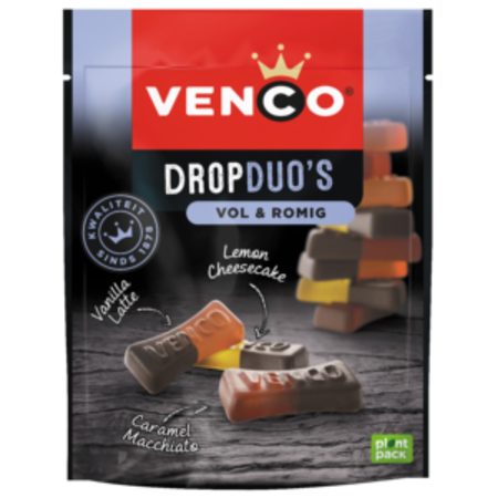 Venco Duo Licorice with Lemon, Vanilla Latte, Caramel Macchiato