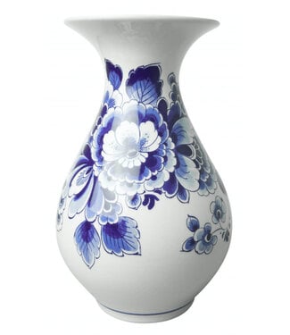 Delft Blue Flower Belly Vase - 23cm