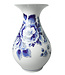 23cm Delft Blue Belly Vase - Flowers