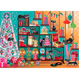 Christmas Cats Puzzle 1000pc