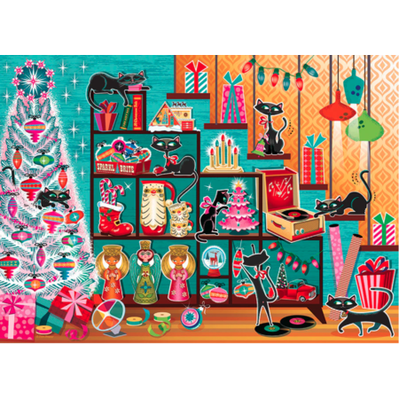 Christmas Cats Puzzle 1000pc
