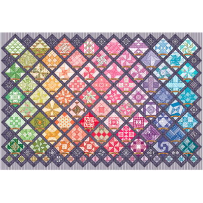 Four Square Quilt Blocks 2000 Piece Puzzle