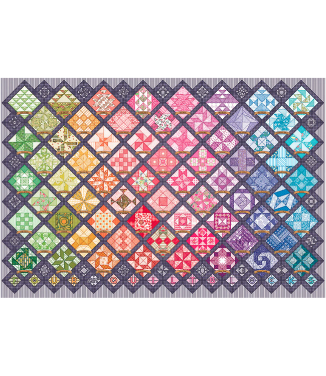 Four Square Quilt Blocks 2000 Piece Puzzle