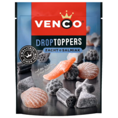 Venco Droptoppers Soft & Salmiak 205g