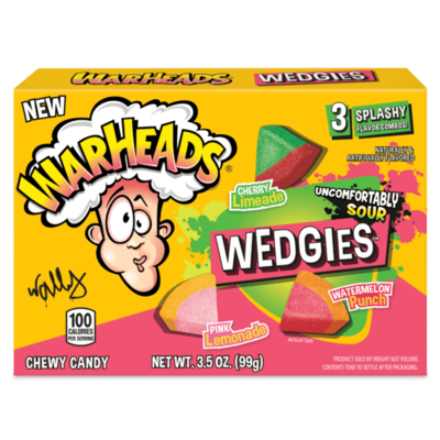 Warheads Sour Wedgies Theatre Box