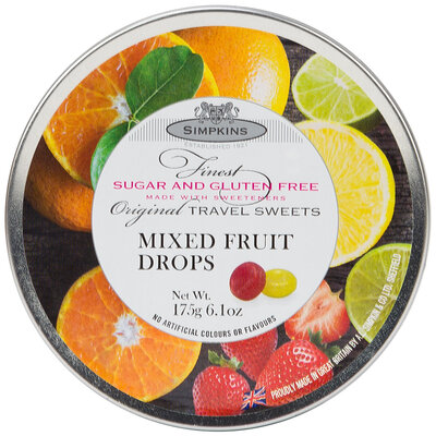 Simpkins Mixed Fruit Drops Sugar Free