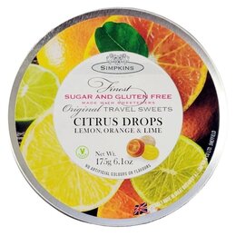 Simpkins Citrus Ginger Drops Sugar Free