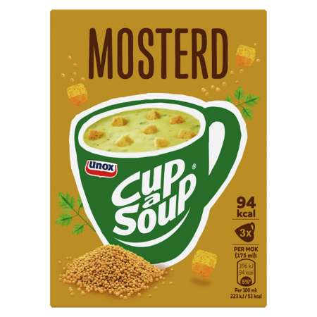 Unox Mustard Cup a Soup (3pk)