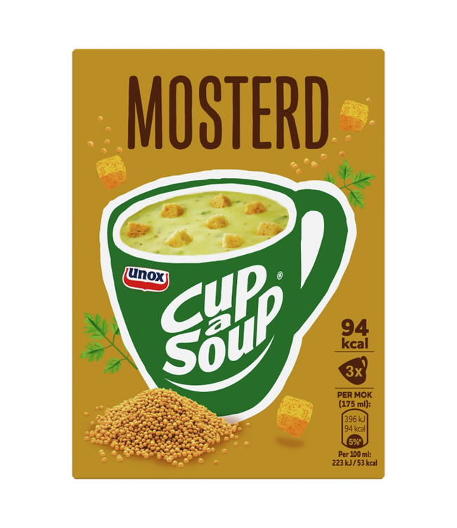 Unox Mustard Cup a Soup (3pk)