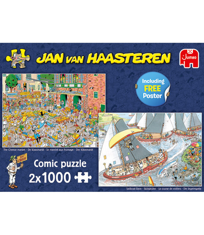 The Cheese Market & Sailboat Race   (2 x 1000 pc) Puzzles