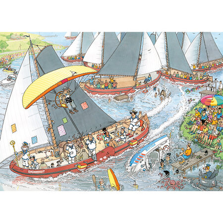 The Cheese Market & Sailboat Race   (2 x 1000 pc) Puzzles